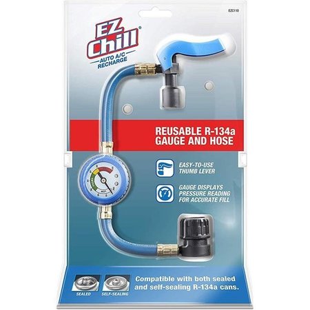 INTERDYNAMIC Interdynamic EZC1104 EZ Chill R-134A Reusable Recharge Gauge & Hose Kit I13-EZC1104